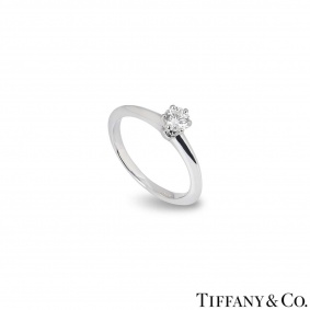 Tiffany & Co. Round Brilliant Cut Diamond Ring 0.32ct H/VVS1 XXX Tiffany & Co. Round Brilliant Cut Diamond Ring 0.32ct H/VVS1 XXX